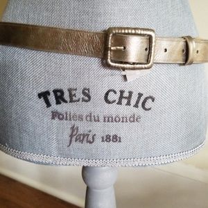 Chicos Mirabella belt 1 inch winter gold Medium